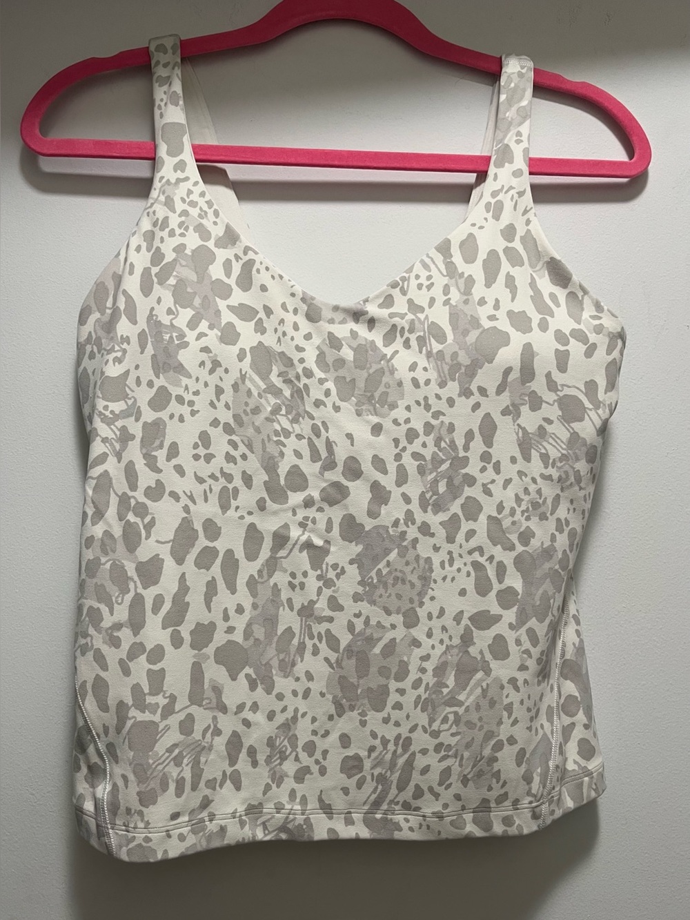 Lululemon Align Waist-Length Tank Top - Cheetah Camo Antique White Size 10